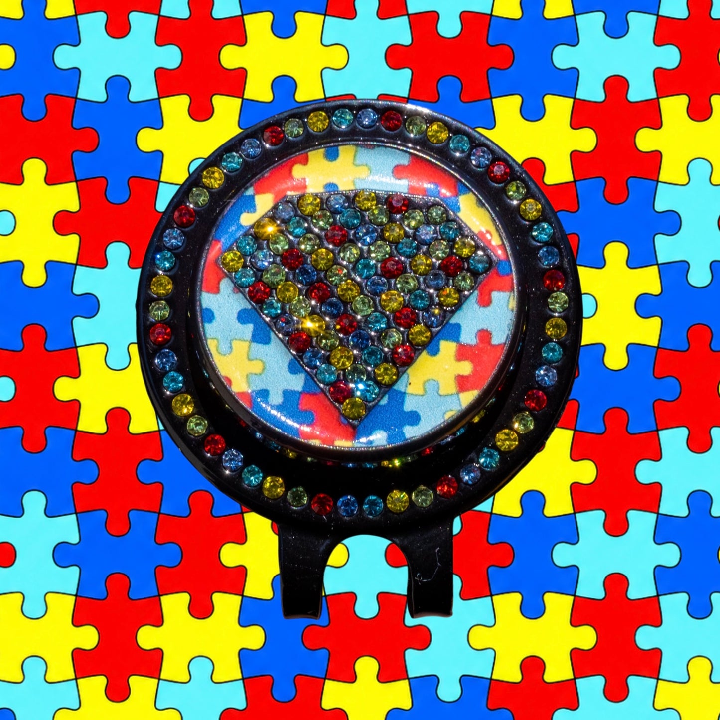 Autism Awareness Spinner Gem