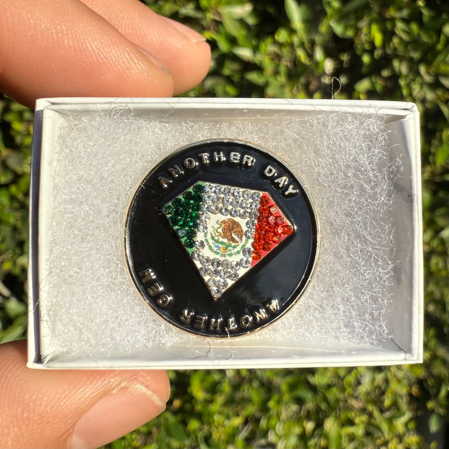 Mexico Black/Gold Gem (pin)